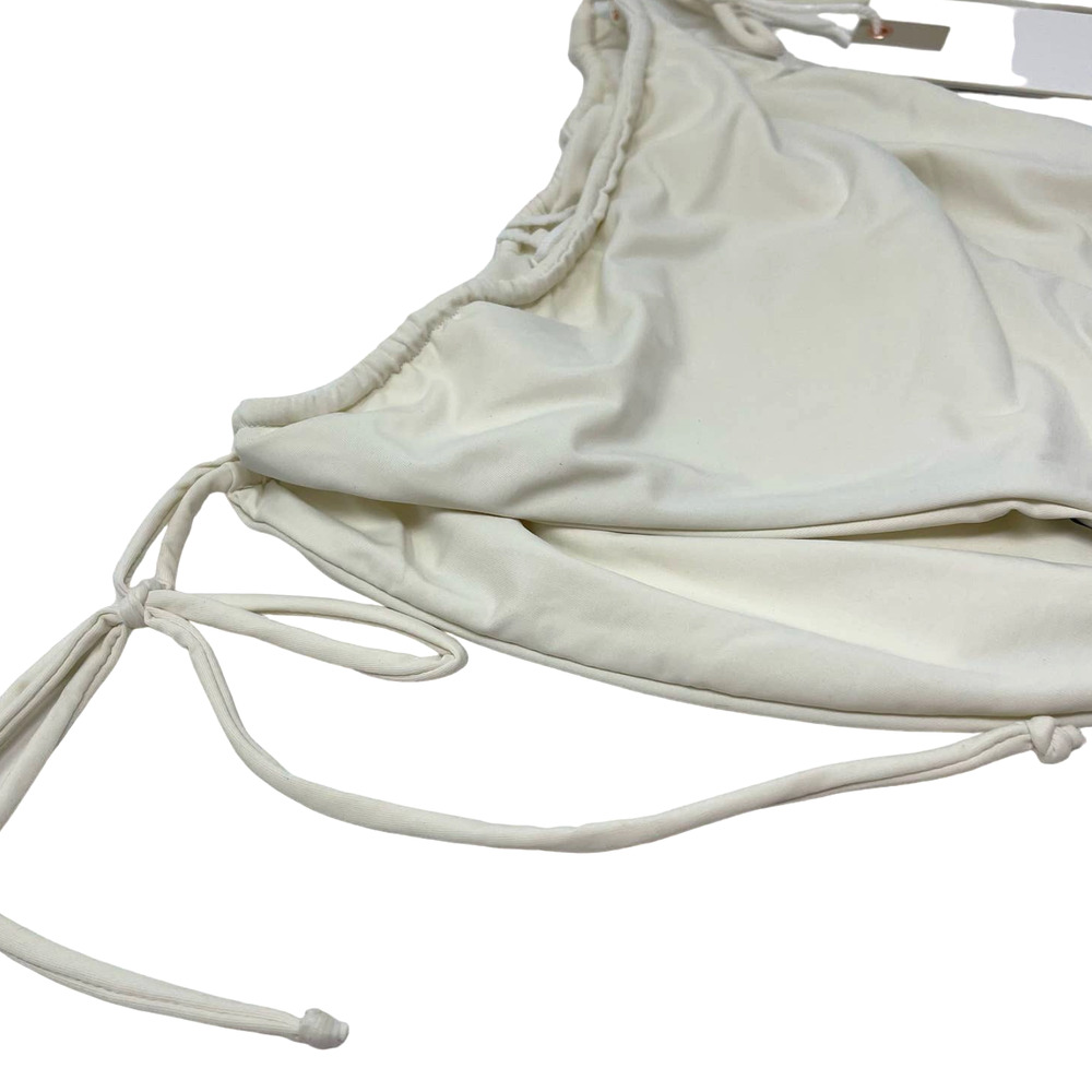 Good American Size XL Tiny Ties Swim Bottom Ivory Size 4 - Picture 4 of 9